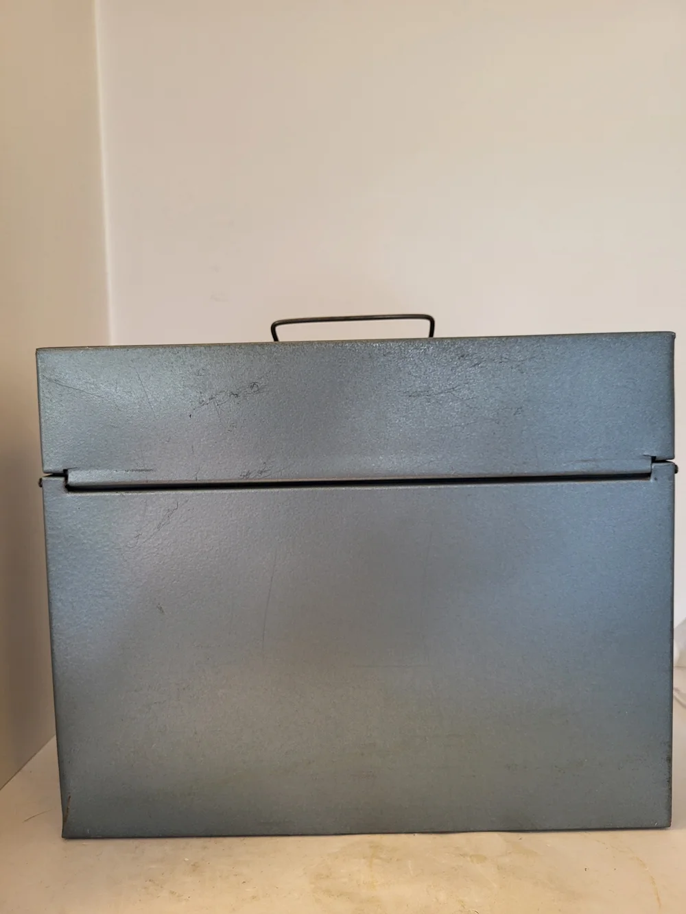 1970s Vintage Hamilton Skotch Metal Porta-File W/key And Original Label